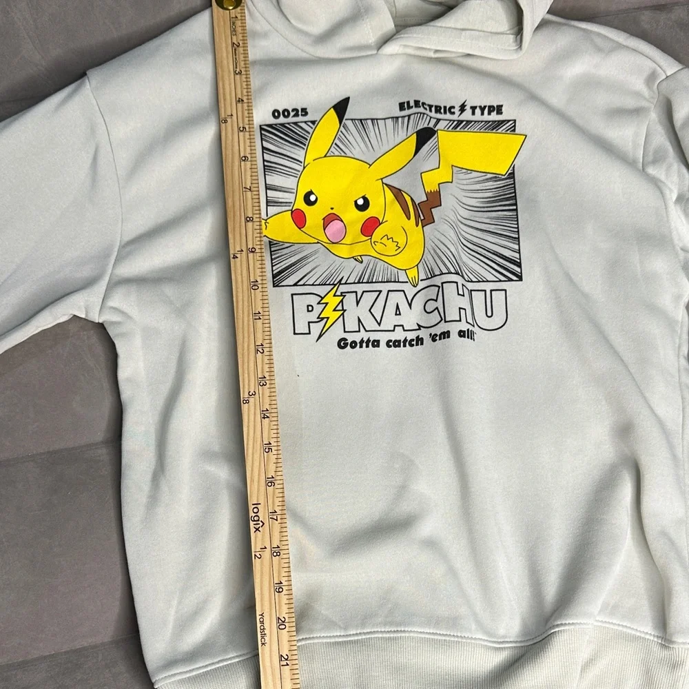 Pokémon‎ Pikachu Graphic Hoodie Boys Size 10/12 Large